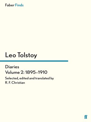 cover image of Tolstoy's Diaries, Volume 2